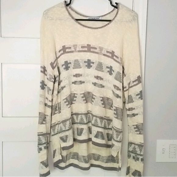 Cotton Emporium Sweaters - Cotton Emporium • Boho Sweater, Size L